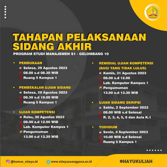 Tahapan Ujian Sidang